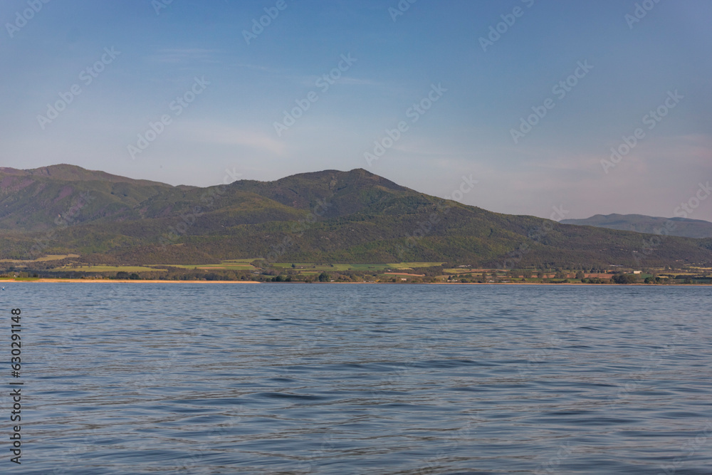 View of Volvi Lake coastline in Central Macedonia, Greece. View of Volvi Lake coastline in Central Macedonia, Greece.