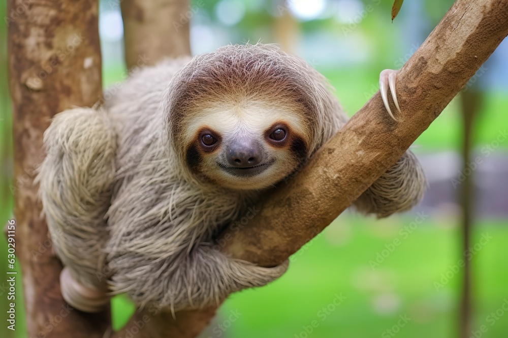 Baby Sloth in Tree in Costa Rica. Baby Sloth in Tree in Costa Rica.