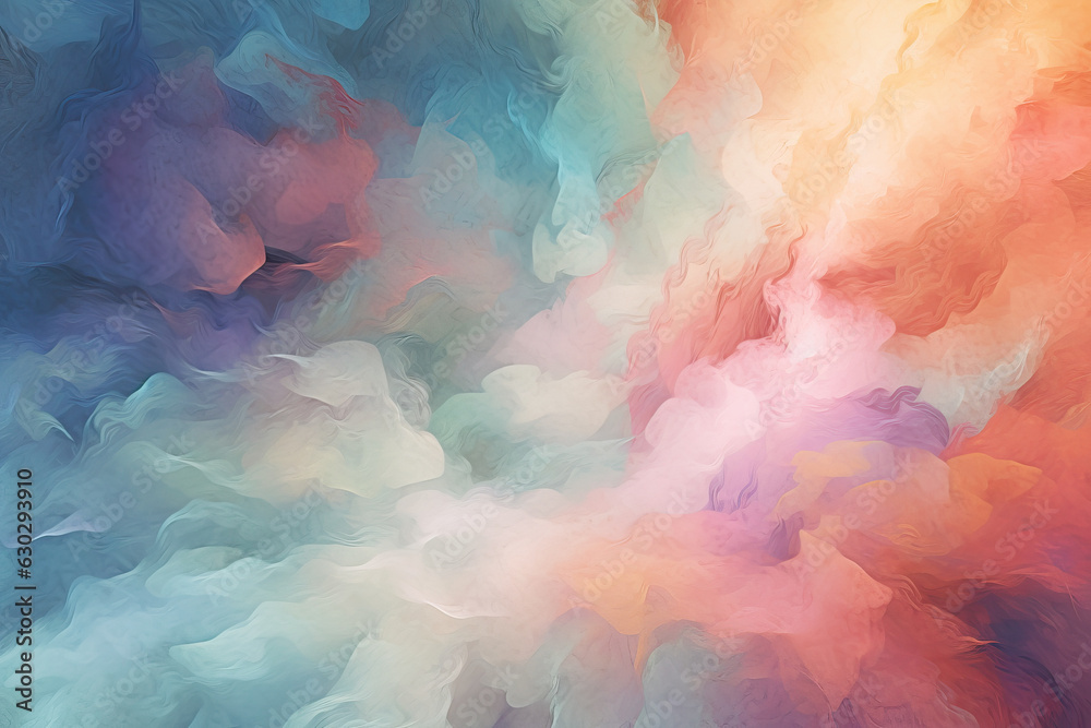 Abstract watercolor background in pink, blue, and purple