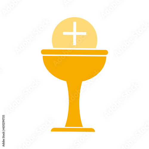 Chalice icon. Christian communion symbol