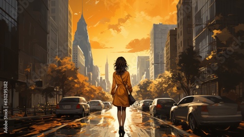 Woman exploring the streets of New York