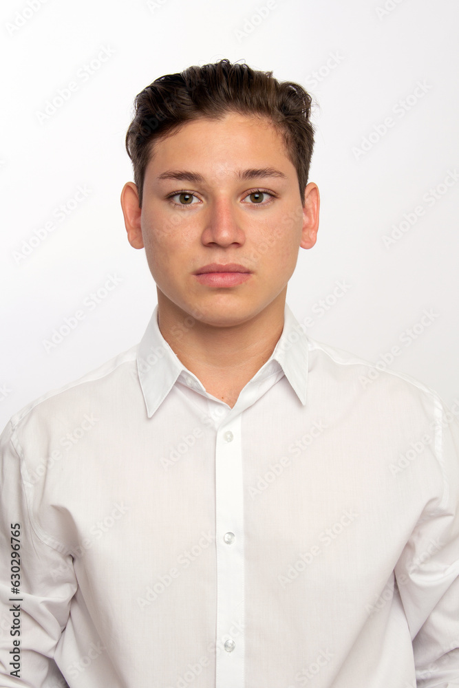 portrait of a man whit white shirt portrait of a man whit white shirt