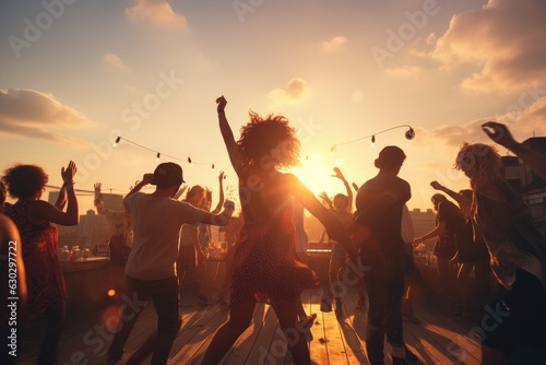 Young people dancing 