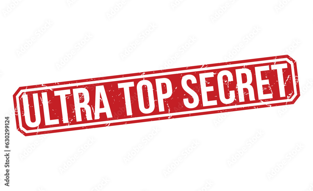 Ultra Top Secret Red Rubber Stamp vector design. Ultra Top Secret Red Rubber Stamp vector design.