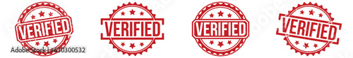 Verified grunge rubber stamp on white background. Verified Rubber Stamp.