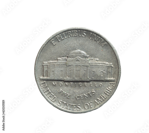 American five cent coin photo
