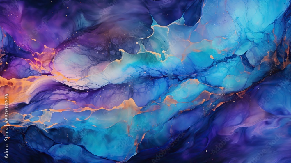 beautiful abstract colorful resin art background.epoxy iridiscent wallpaper with colorful tones