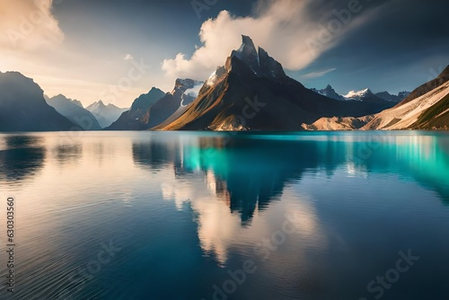lake and mountains © Muhammad Naeem