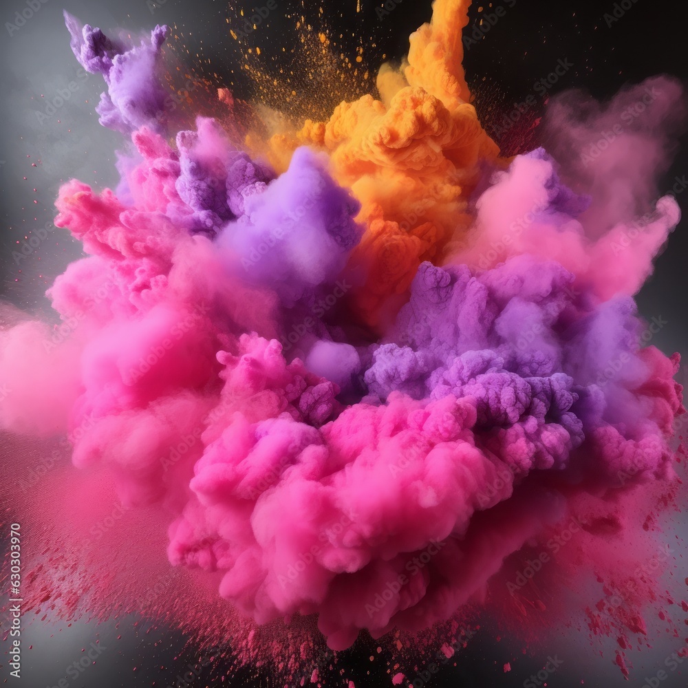 An explosion of pastel colors, abstract background,