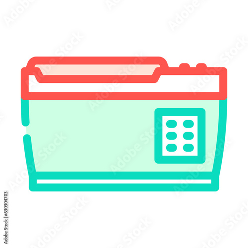 portable fridge glamping color icon vector. portable fridge glamping sign. isolated symbol illustration