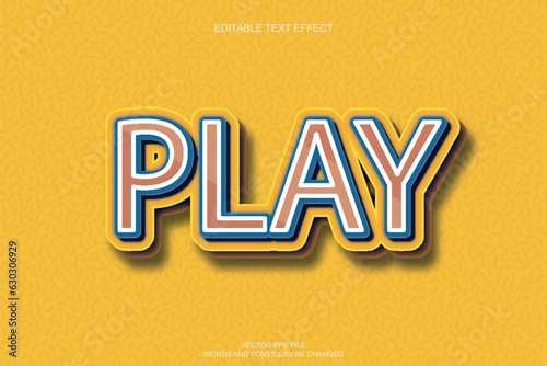 play vector text effect