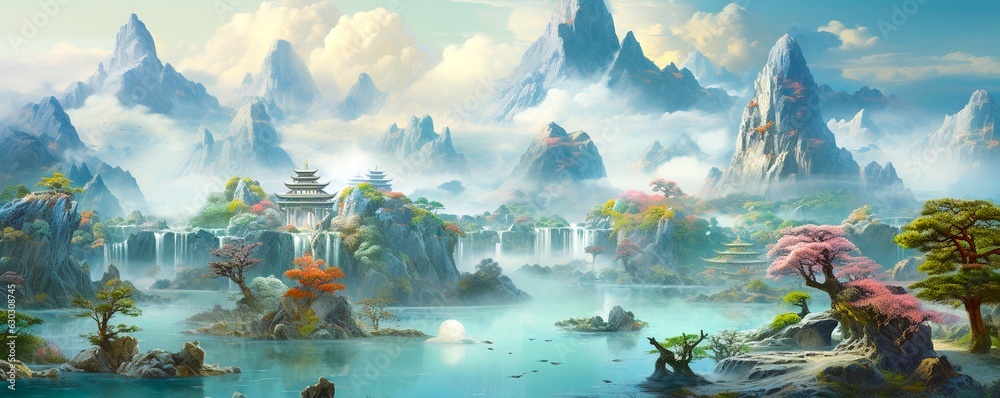 Φωτογραφία The Serene Beauty of the Celestial Court - Where Immortal Beings and Deities Reside in Taoist Heaven