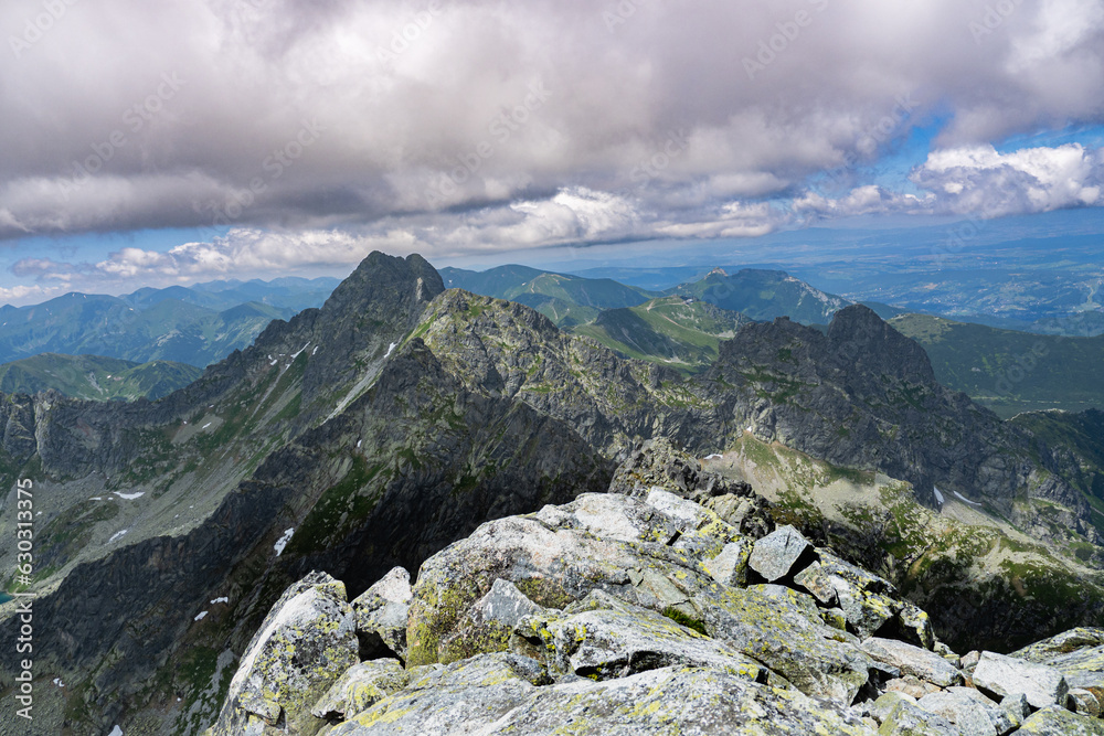 view of the Świnica from Granaty