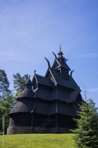 Canvas Print Gol stave church in Folks museum Oslo