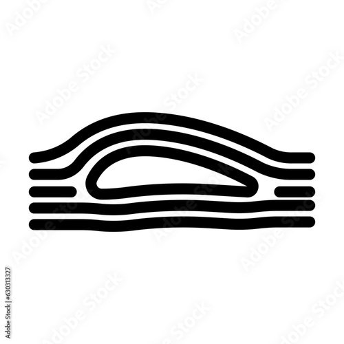 aerodynamics aeronautical engineer line icon vector. aerodynamics aeronautical engineer sign. isolated contour symbol black illustration