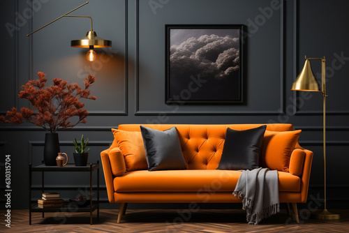 luxurious interior living room, interior design,