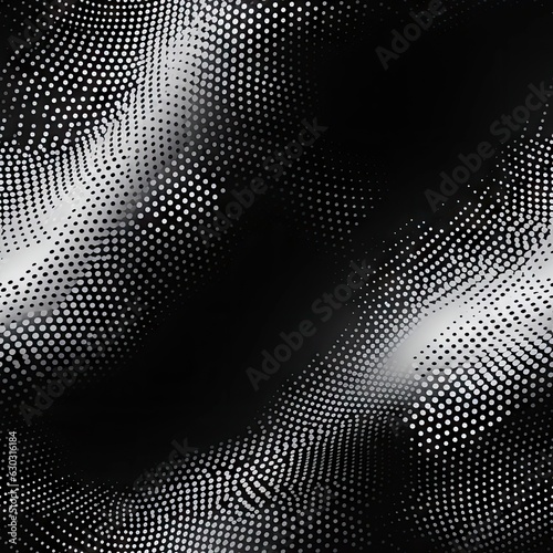 Halftone dot black and white texture