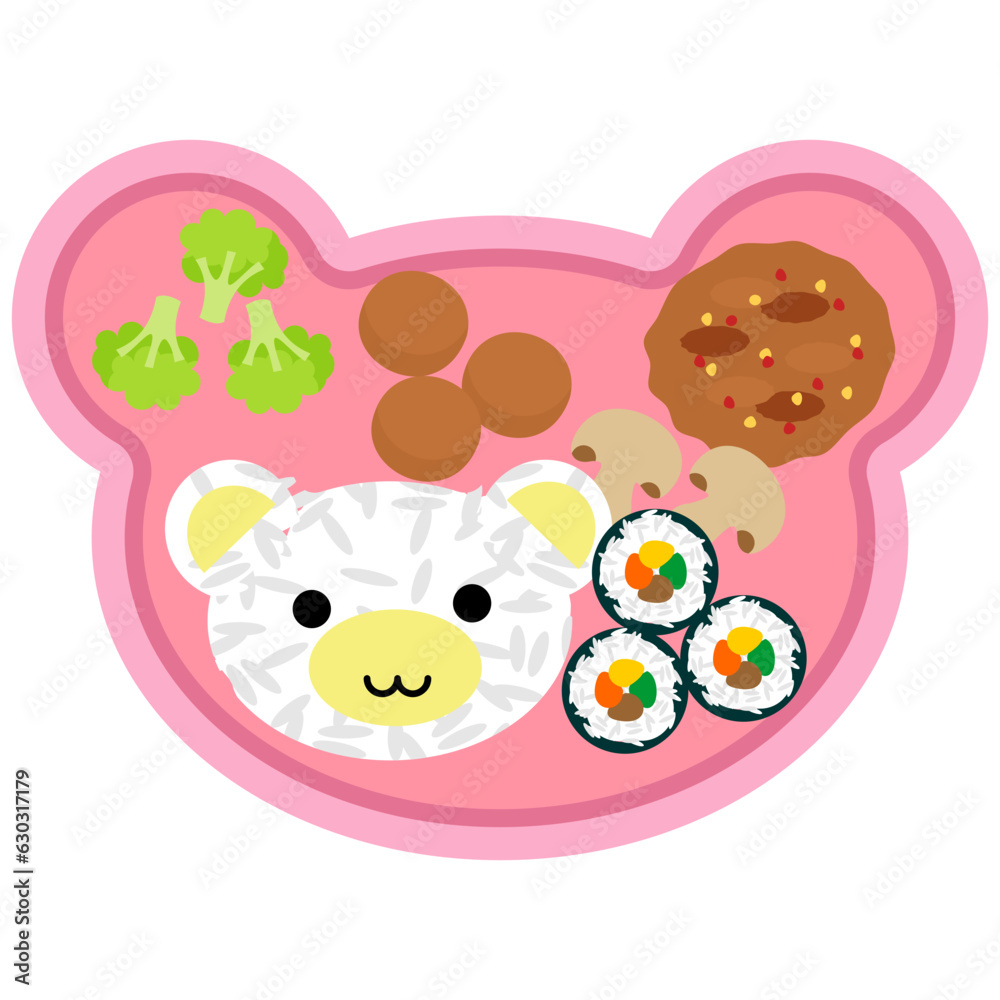 Obraz premium Lunch Box Illustration