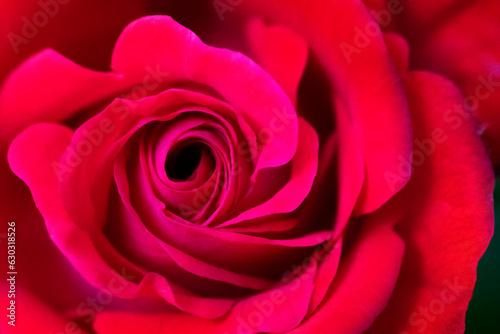 Beauty blooming red rose Close up