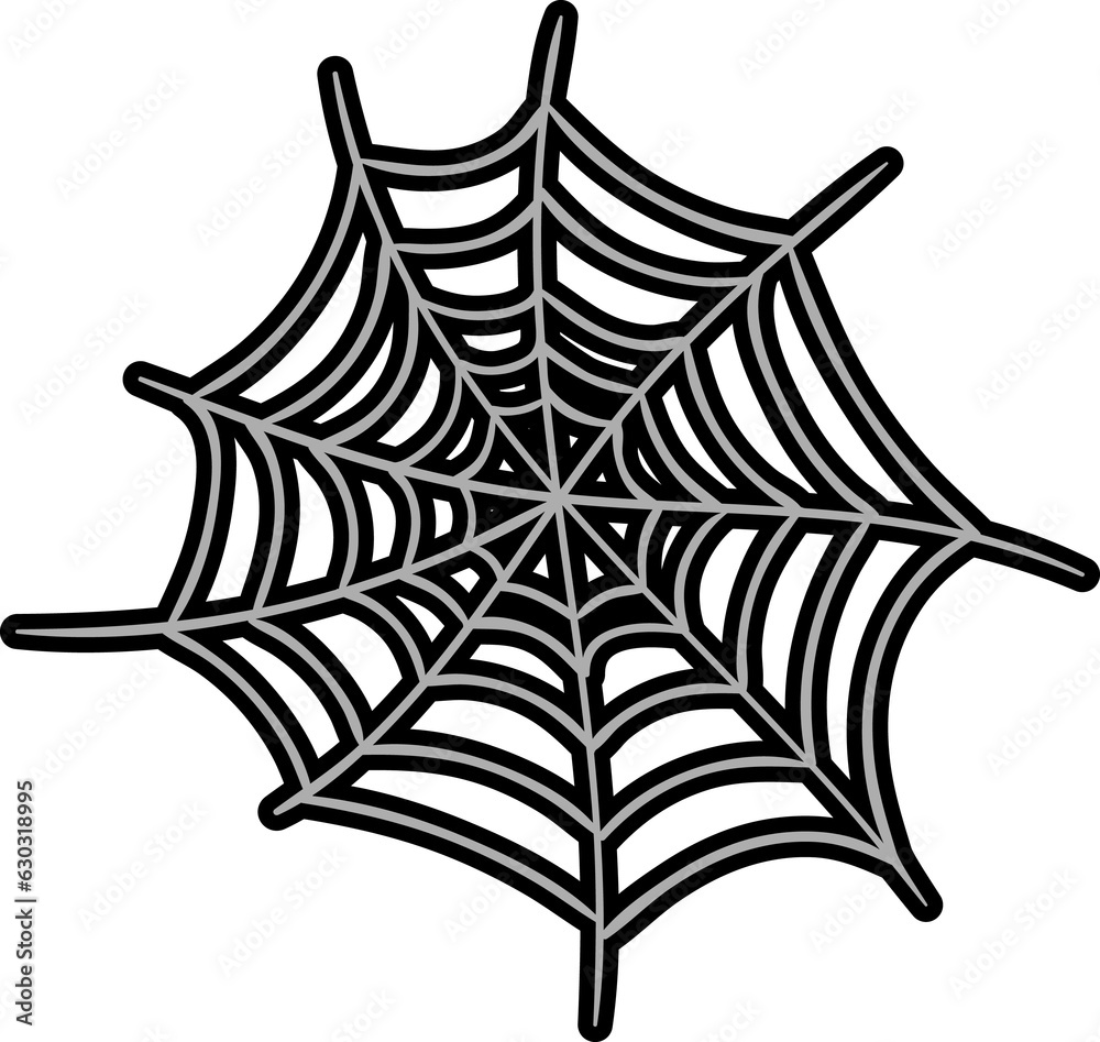 web halloween decorative element