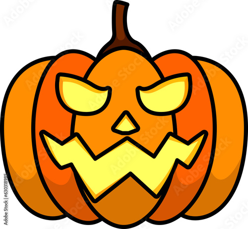 pumpkin halloween decorative element