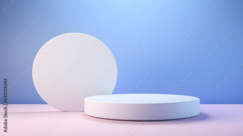 Podium mockup. Realistic 3d vector pedestal for cosmetics presentation with a window shadow on wall. Elegant visual background for promoting women makeup, cosmetic or beauty Podium mockup. Realistic 3d vector pedestal for cosmetics presentation with a window shadow on wall. Elegant visual background for promoting women makeup, cosmetic or beauty