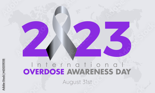 2023 Concept International Overdose Awareness Day vector design illustration. Medical prevention concept for overdose or medical emergency