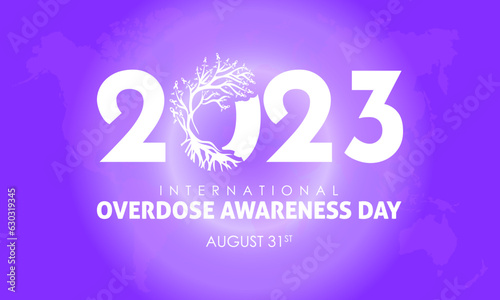 2023 Concept International Overdose Awareness Day vector design illustration. Medical prevention concept for overdose or medical emergency