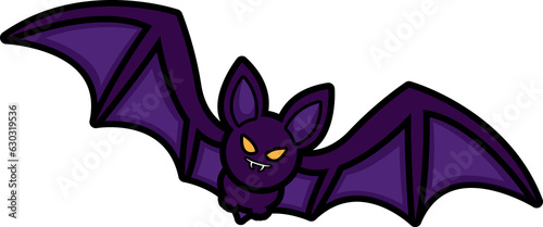 bat halloween decorative element