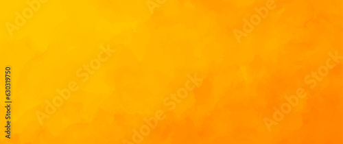 Abstract grunge orange vector watercolor background. Warm autumn background. Summer illustration. Hot backdrop. 