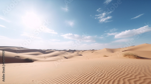 desert sunset with smooth white sand background landscape .feeling relaxing and clam representing concept of beautiful nature theme