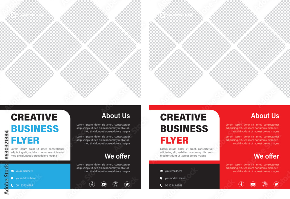 Vector corporate business flyer template 