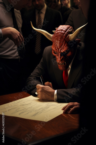 Sign a contract with the devil