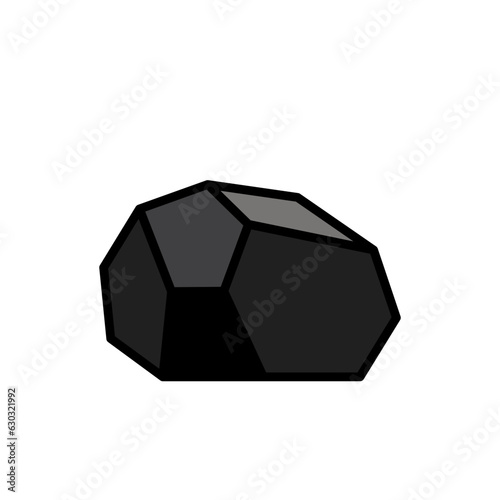 Coal icon. Clipart image isolated on white background