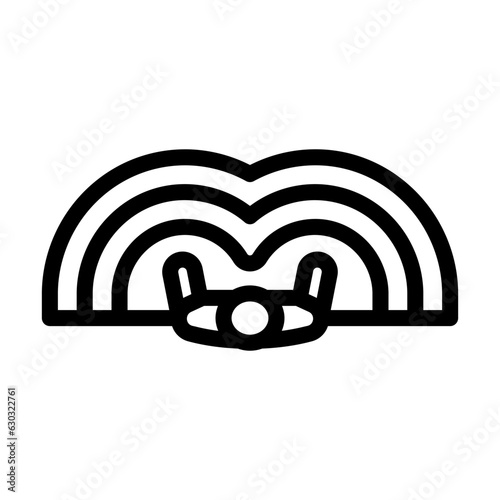 ergonomics principles mechanical engineer line icon vector. ergonomics principles mechanical engineer sign. isolated contour symbol black illustration