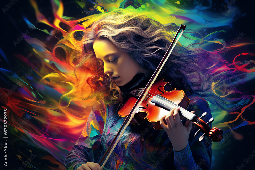 Fototapeta premium Visualization of music or sound