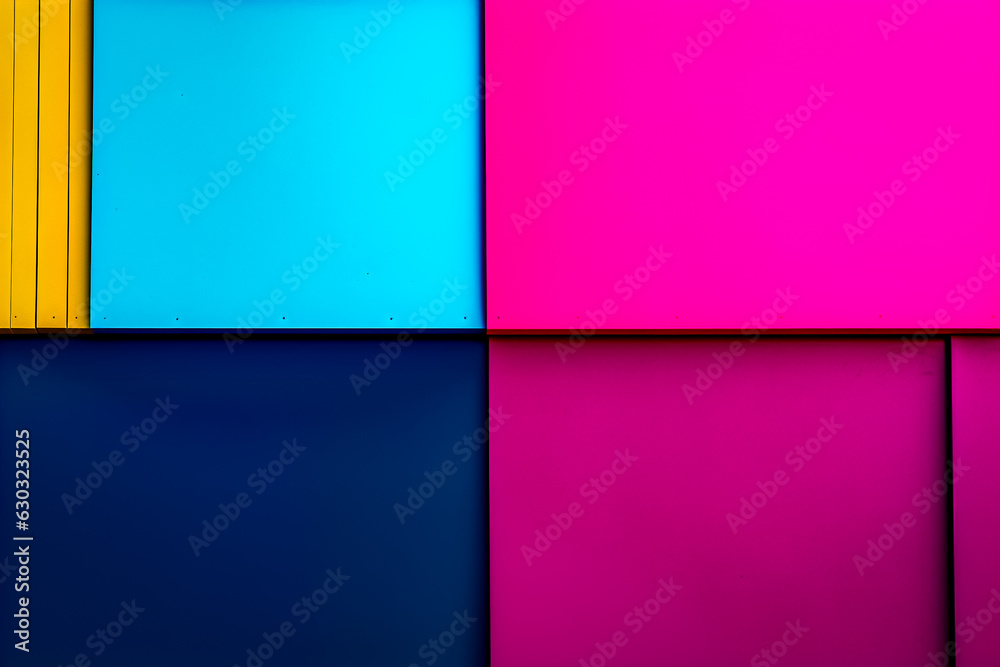 Fototapeta premium Arrière-plan en superpositions de papiers colorés - Générative IA