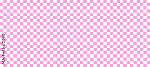 Aesthetics cute retro groovy  checkerboard, gingham, plaid, checkers pattern background illustration
