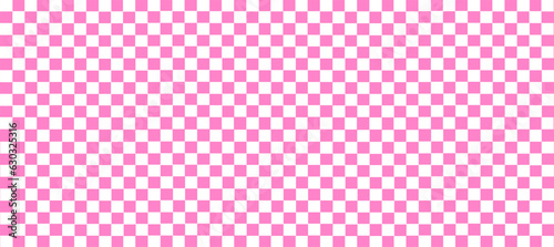 Aesthetics cute retro groovy  checkerboard, gingham, plaid, checkers pattern background illustration
