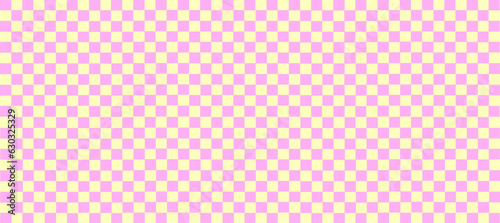 Aesthetics cute retro groovy  checkerboard, gingham, plaid, checkers pattern background illustration