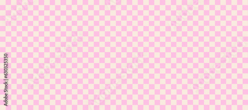 Aesthetics cute retro groovy  checkerboard, gingham, plaid, checkers pattern background illustration