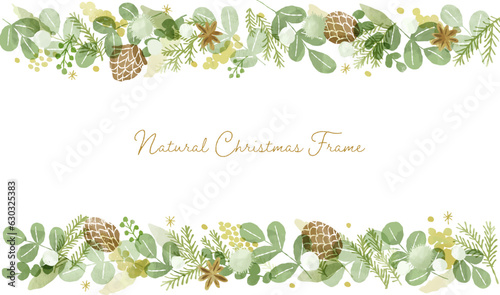 ナチュラルクリスマスフレーム