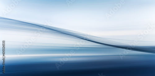 Unusual smooth light background, with blue and white stripes and waves. Ai generation