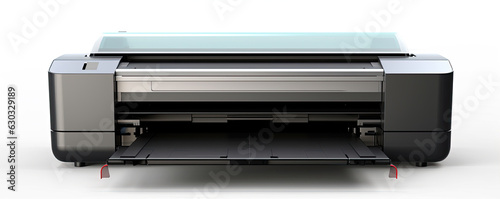Modern large format printer. New design of format Printers on white background.