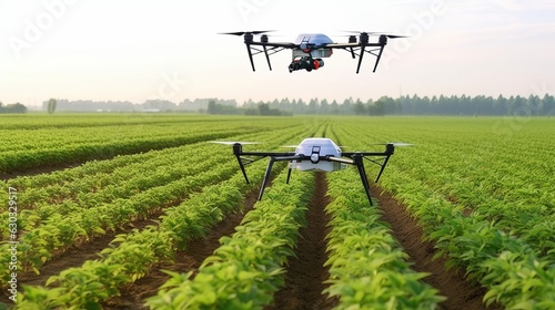 Smart Agriculture Stock Illustration. Future Farming Technology. Precision Farming and IoT Solutions. Sustainable Agri-Tech Concept. Digital Farm Management. AI-powered Farming Systems. Generative Ai