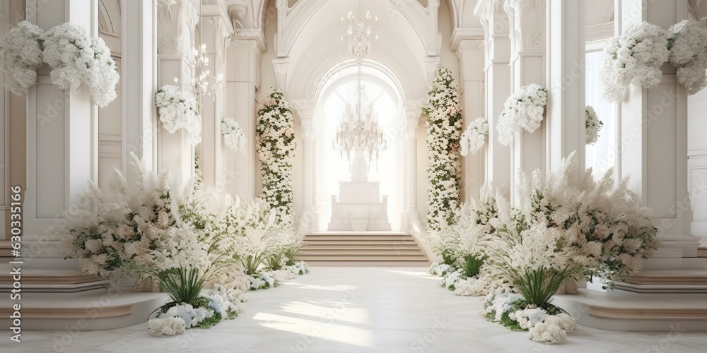 wedding stage decoration, GENERATIVE AI