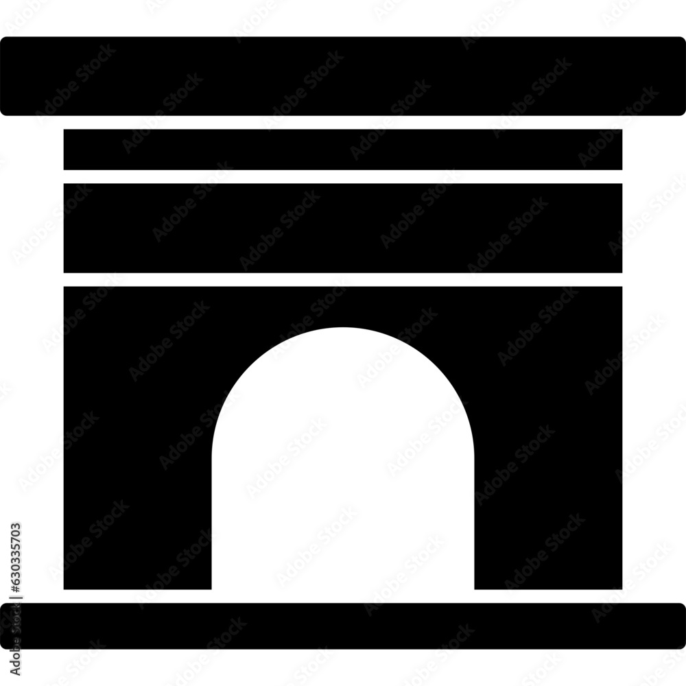 Fototapeta premium Fireplace Icon