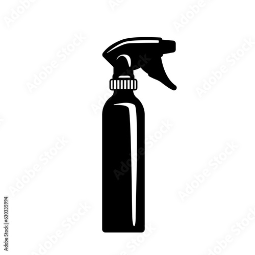 Pulverizer with hair lotion for the hairdresser. Barber tool glyph icon