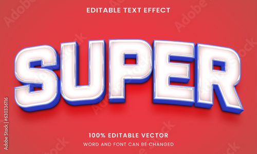 transparent shiny super hero graphic style editable text effect