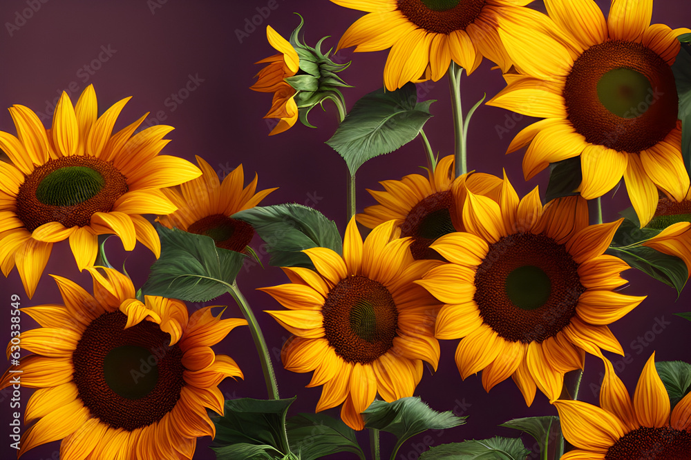 Obraz premium sunflowers. Generative AI
